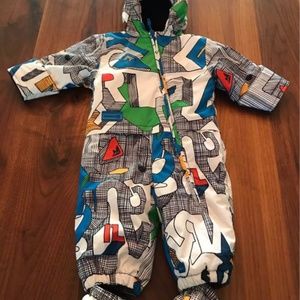 Quicksilver Little Rookie Baby Bunting Winter Snowsuit 9 months